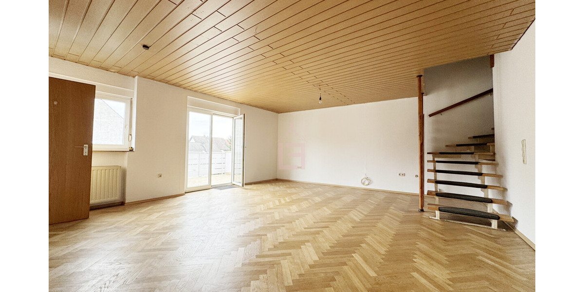 Im Zentrum und doch ruhig! Maisonette-Wohnung mit 3 Zimmern und Balkon - Etagenwohnung Groß-Gerau / Wallerstädten Wallerstädten | Angebot:26180465