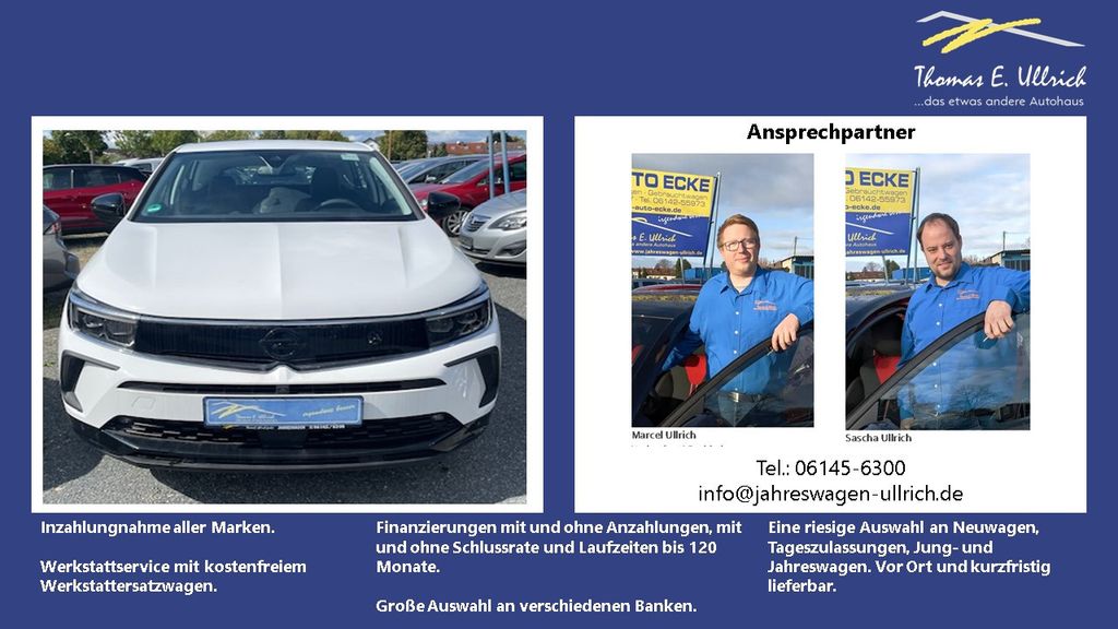 Opel Grandland (X) 14.000 km 24.995 &euro; Rüsselsheim 65428