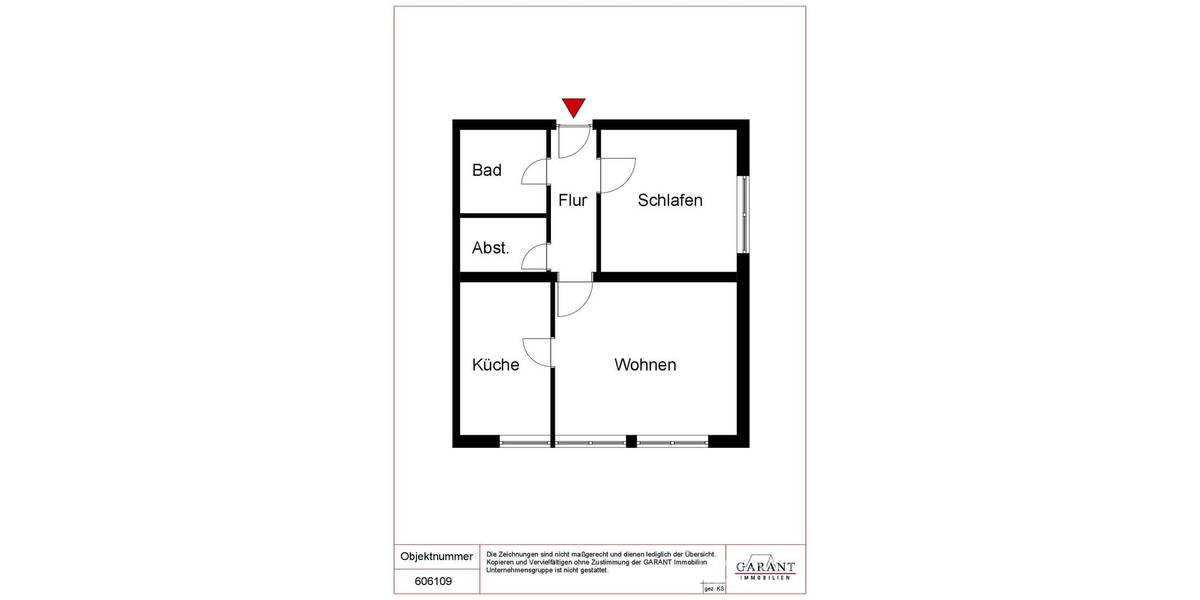 Etagenwohnung Mainz-Hechtsheim Hechtsheim - 2 Zimmer, 55 m&sup2;, 225.000&euro; | Angebot:25730256