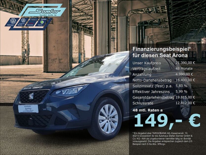 Seat Arona 6.000 km 21.390 € Griesheim 64347