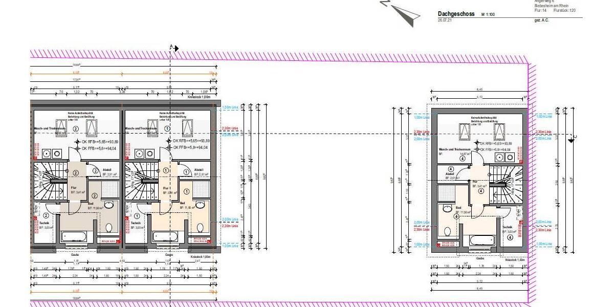 Reihenmittelhaus Biebesheim am Rhein - 3 Zimmer, 100 m&sup2;, 391.500&euro; | Angebot:25703555