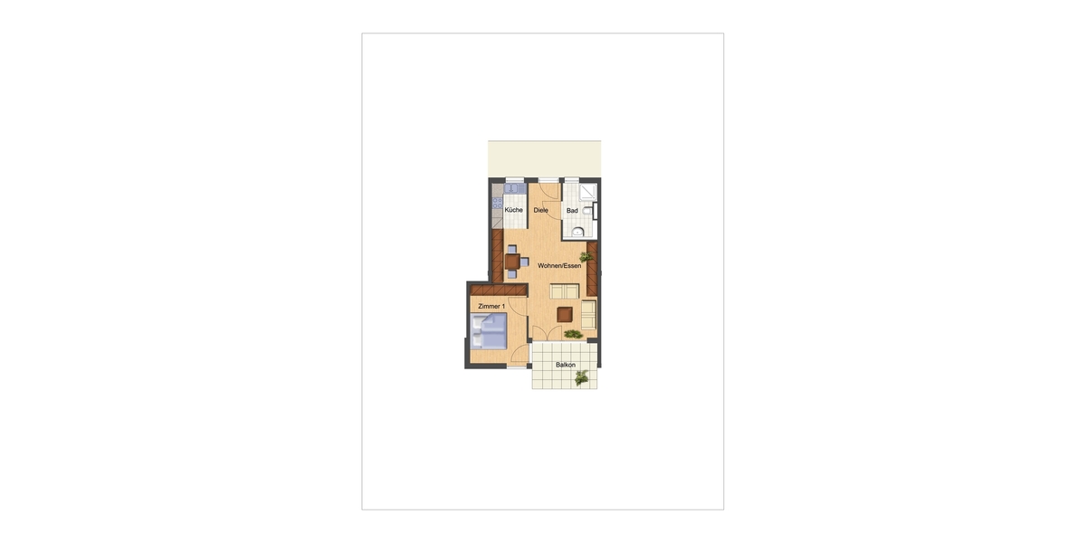 2 Zimmer, Bad Terasse, Seniorengerechtes Wohnen ab 60 Jahre, barrierefrei - 2- Heusenstamm | Angebot:27359189