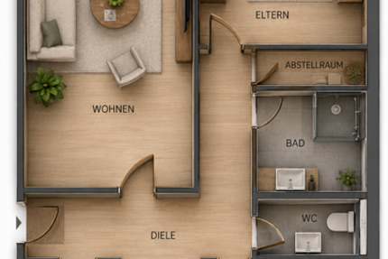 Wohnung Rodgau Dudenhofen - 3 Zimmer, 99 m&sup2;, 1.100&euro; | Angebot:27385052