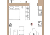 Moderne 1-Zimmer-Wohnung in Rödelheim, Baujahr 2024