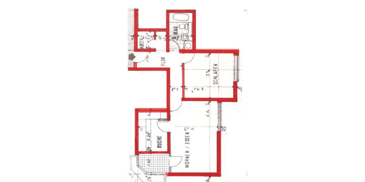 Etagenwohnung Seeheim-Jugenheim Jugenheim - 2 Zimmer, 65 m&sup2;, 930&euro; | Angebot:26531816