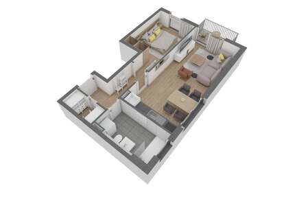 Wohnung Offenbach am Main Bürgel - 2 Zimmer, 50 m&sup2;, 305.620&euro; | Angebot:26835208