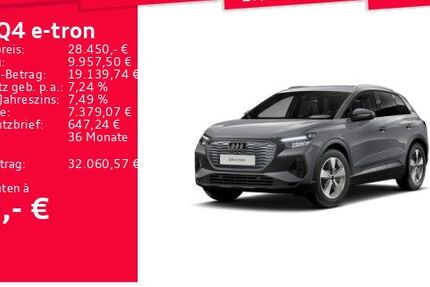 Audi Q4 e-tron 75.961 km 28.450 &euro; Frankfurt am Main 60314