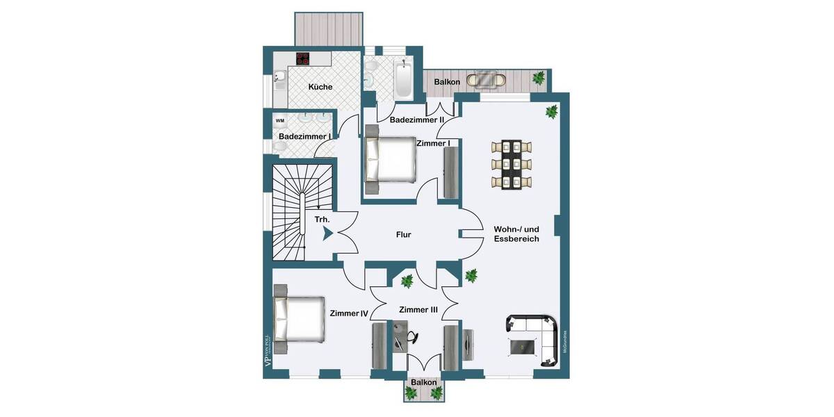 Etagenwohnung Frankfurt am Main Nordend-West - 4 Zimmer, 135 m&sup2;, 1.495.000&euro; | Angebot:26866952