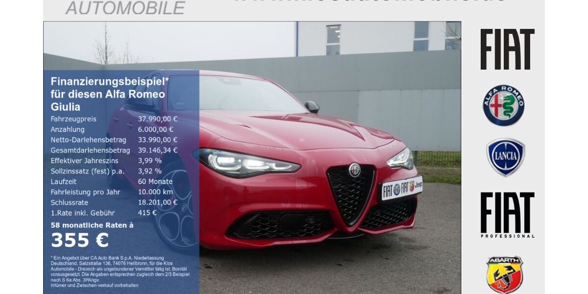 Alfa Romeo Giulia 9.402 km 37.990 &euro; Dreieich 63303