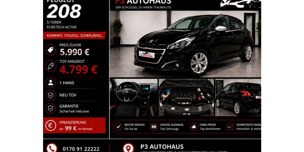 Peugeot 208 150.410 km 4.799 &euro; Mörfelden-Walldorf 64546