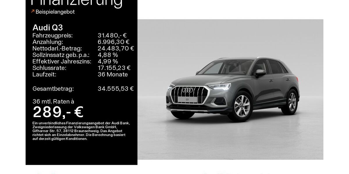 Audi Q3 36.392 km 31.480 &euro; Hofheim 65719