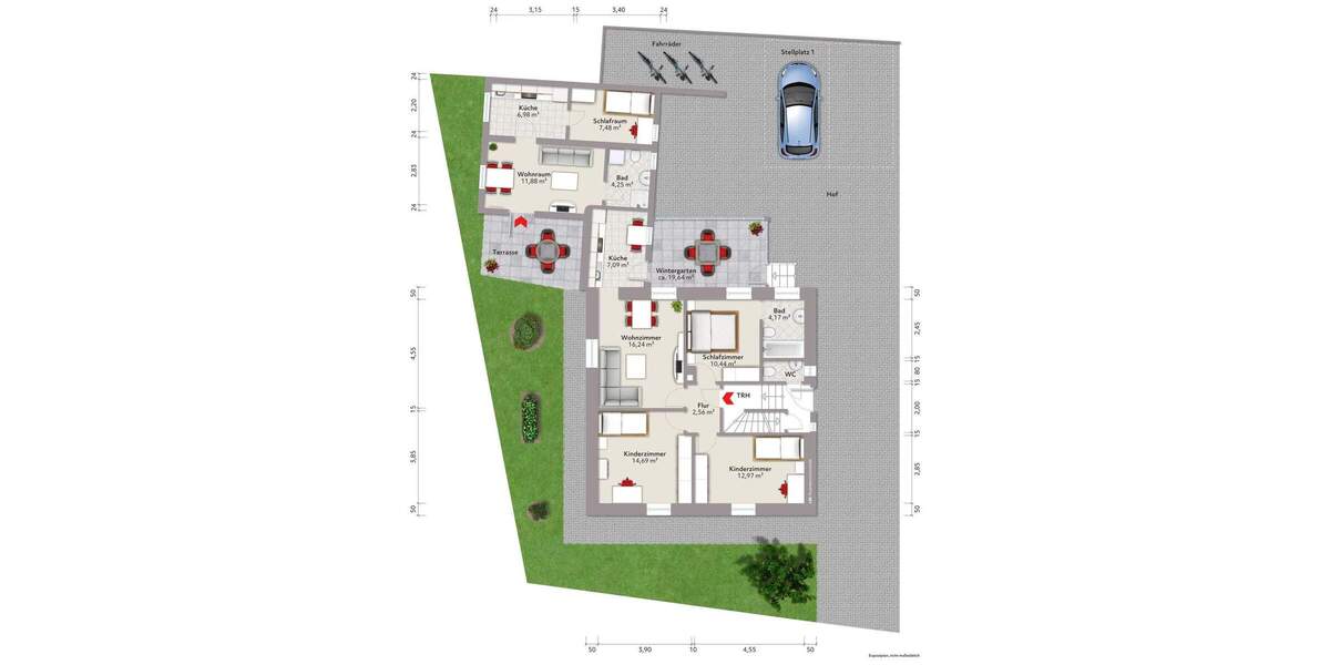 Wohnungspaket in Dieburg 6 zimmer