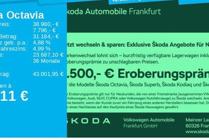 Skoda Octavia 9.990 km 38.980 &euro; Frankfurt 60326