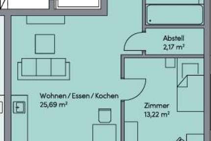 Wohnung zum Kaufen in Frankfurt 387.000 € 57.55 m² 2 zimmer