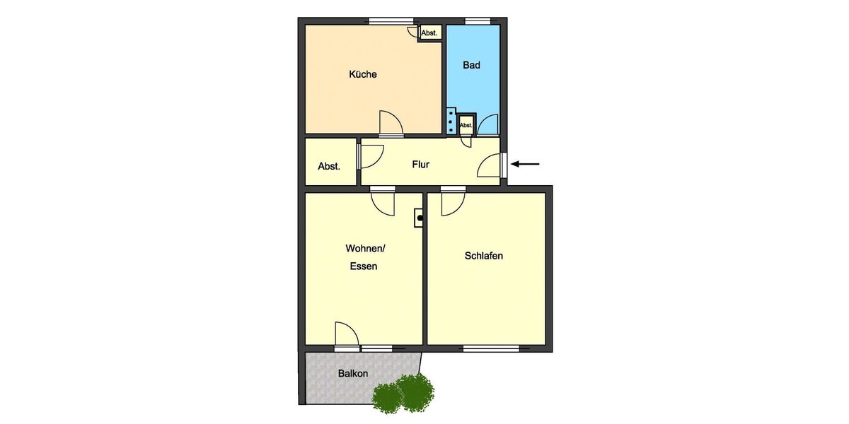 **RESERVIERT** Stadtnah wohnen zwischen Bessungen und Paulusviertel – attraktive 2-Zi.-Wohnung mit Sonnenbalkon - Etagenwohnung Darmstadt Darmstadt/Viertel | Angebot:27120846