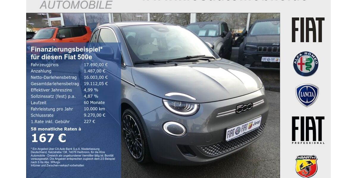 Fiat 500e 59.762 km 17.490 &euro; Dreieich 63303