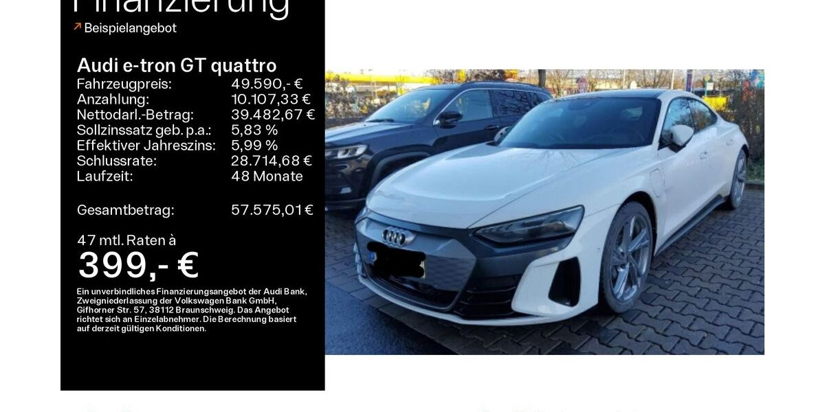 Audi e-tron GT 56.171 km 49.590 &euro; Hofheim 65719
