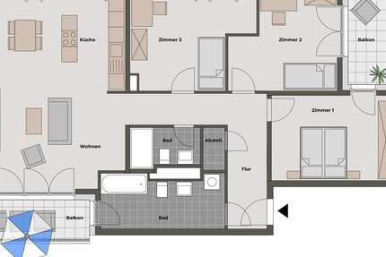 Wohnung Langen - 4 Zimmer, 120 m&sup2;, 1.575&euro; | Angebot:27273012