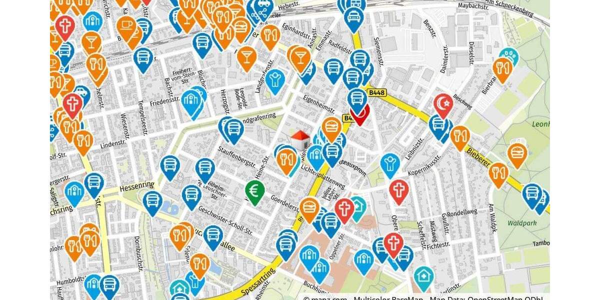 Etagenwohnung Offenbach am Main Bieberer Berg - 2 Zimmer, 57 m&sup2;, 185.000&euro; | Angebot:25387229