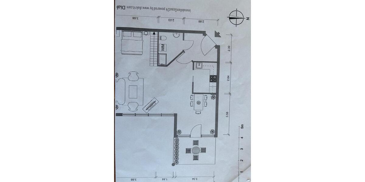 Dachgeschoßwohnung Darmstadt - 1.5 Zimmer, 65 m&sup2;, 1.270&euro; | Angebot:26311645