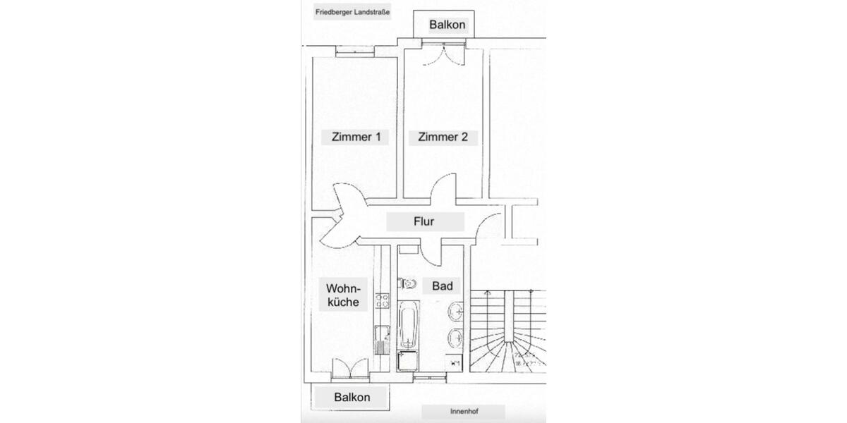 Etagenwohnung Frankfurt am Main Bornheim - 2.5 Zimmer, 71 m&sup2;, 1.550&euro; | Angebot:25590701
