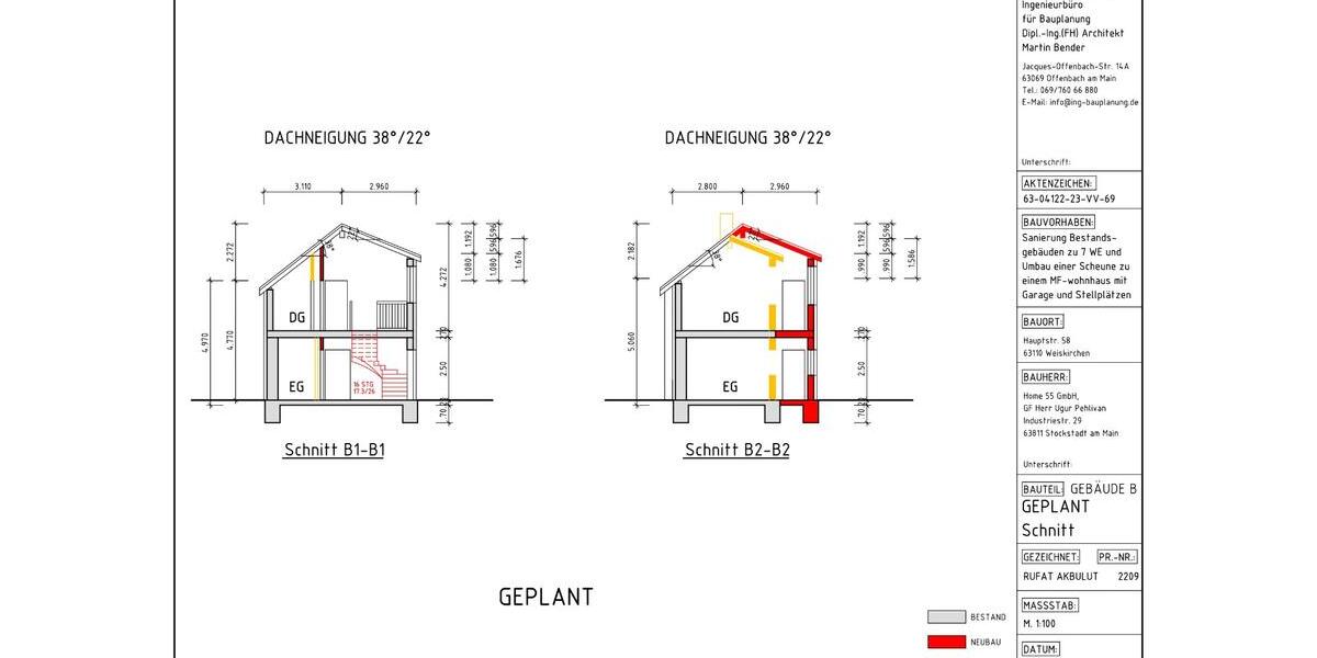 MFH-Projekt mit Grundstück | 10 WE | Bestand+Neubau|Rodgau-Weiski zimmer