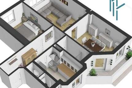 Wohnung Offenbach am Main Buchrain - 3 Zimmer, 90 m&sup2;, 1.025&euro; | Angebot:26726266