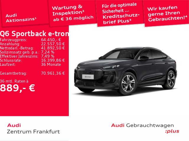 Audi Q6 e-tron 9.984 km 64.450 &euro; Frankfurt am Main 60314