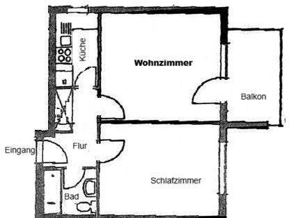 Etagenwohnung Obertshausen Hausen - 2 Zimmer, 50 m&sup2;, 195.000&euro; | Angebot:25898339