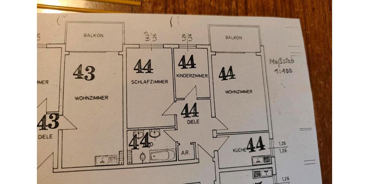 Etagenwohnung Mühltal - 3 Zimmer, 80 m&sup2;, 950&euro; | Angebot:25354951