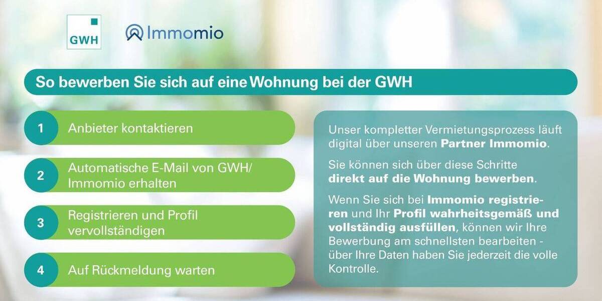Etagenwohnung Offenbach am Main Lauterborn - 2 Zimmer, 57 m&sup2;, 715&euro; | Angebot:25695789
