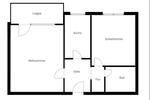 Etagenwohnung Offenbach am Main Bieber - 2 Zimmer, 62 m&sup2;, 900&euro; | Angebot:26336179