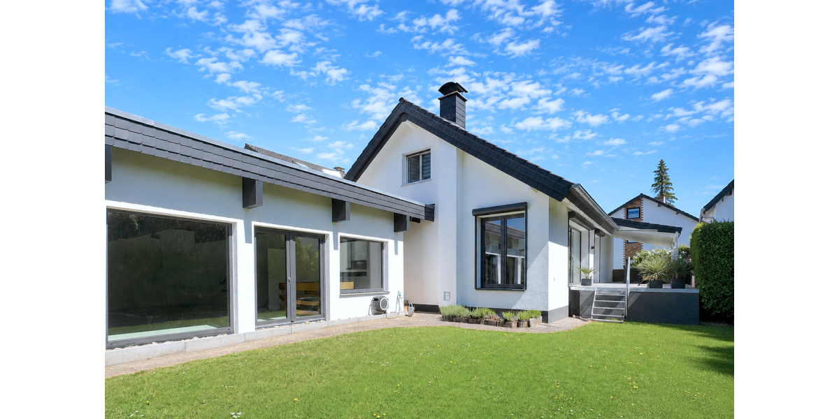 Provisionsfrei* Modernes Einfamilienhaus mit Anbau, Kamin, Garten & Terrasse - 260m² Wohnflächenpotenzial - Gewerbeobjekt Reinheim | Angebot:27413161