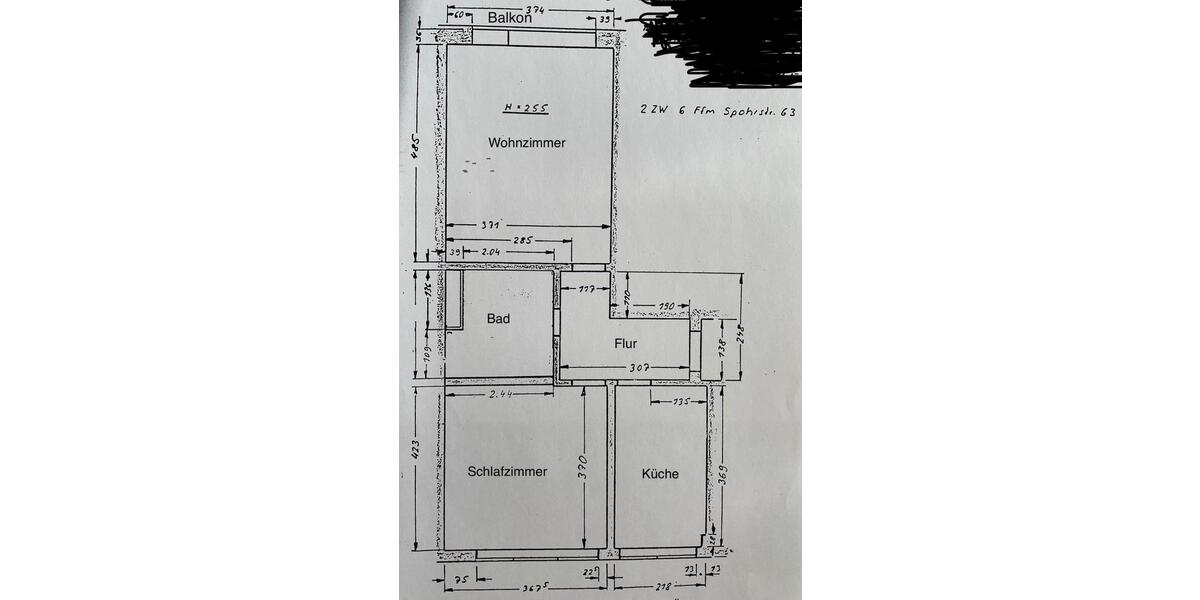 Etagenwohnung Frankfurt am Main Nordend West - 2 Zimmer, 53 m&sup2;, 355.000&euro; | Angebot:26844348