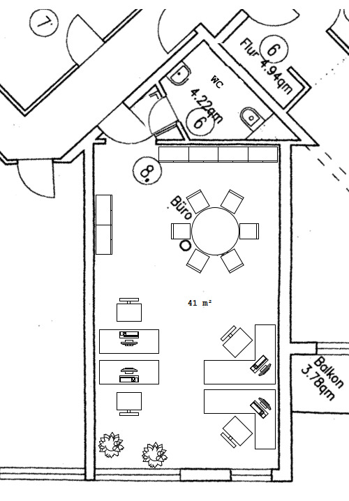 Büro, CoWorking oder Logistikzentrale in GSI nähe - All-in-Miete zimmer