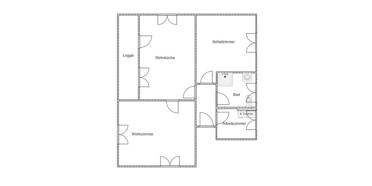 Etagenwohnung Heppenheim - 2 Zimmer, 65 m&sup2;, 975&euro; | Angebot:26915843