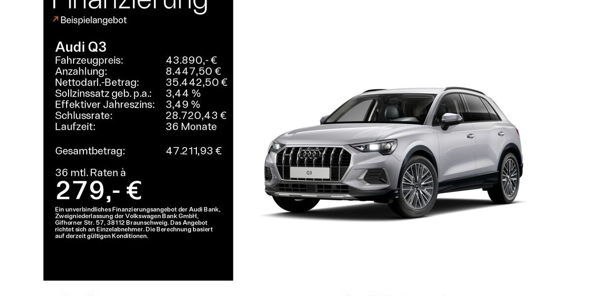 Audi Q3 11.348 km 43.480 &euro; Hofheim 65719