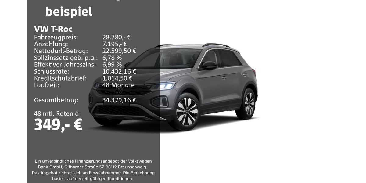VW T-Roc 2.598 km 28.780 &euro; Groß-Umstadt 64823