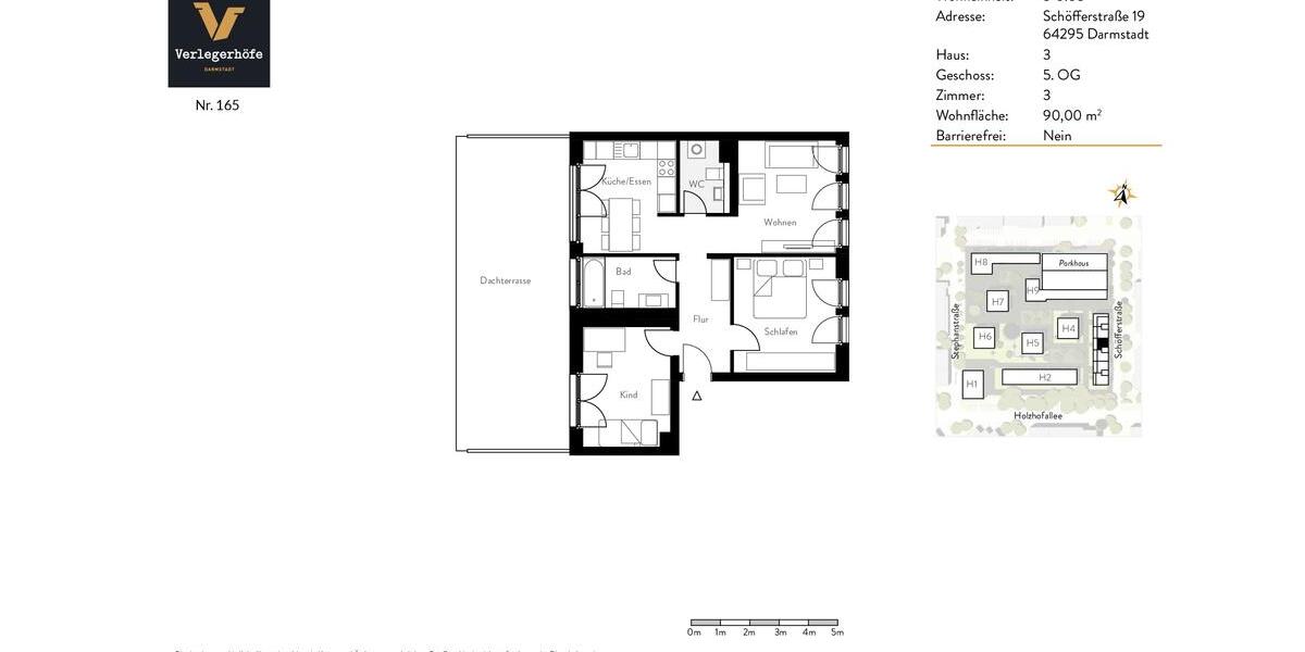 Etagenwohnung Darmstadt Darmstadt-West - 3 Zimmer, 90 m&sup2;, 1.700&euro; | Angebot:26299427