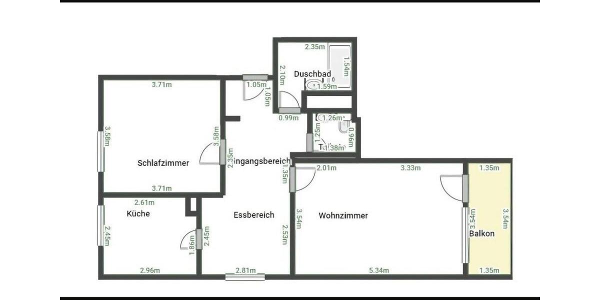 Etagenwohnung Obertshausen - 2.5 Zimmer, 65 m&sup2;, 210.000&euro; | Angebot:26951736
