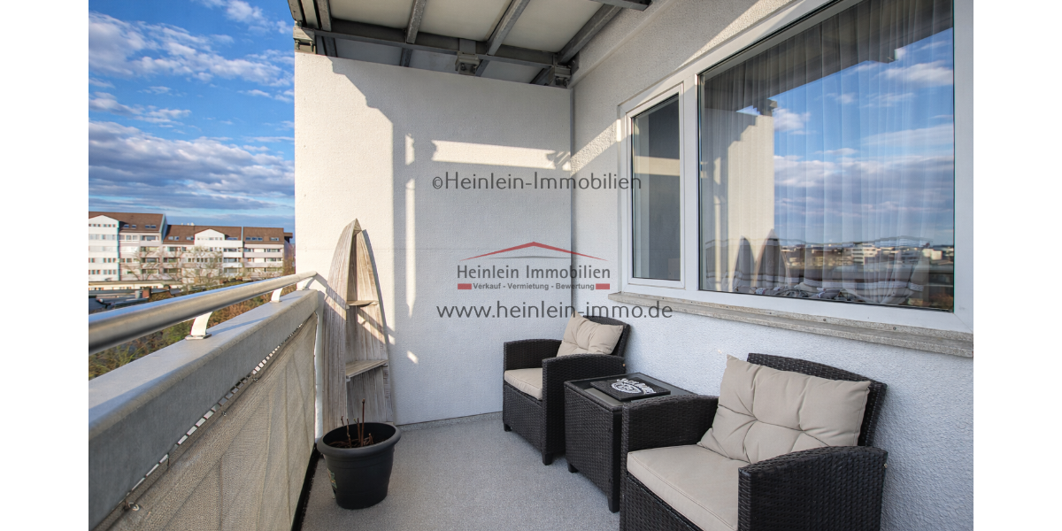3 ZKBB* Fernsicht* 2xBalkon Süd & Ost* frei nach Vereinb.* Aufzug* Fernsicht* 2xStellplatz* Offenbach - Etagenwohnung Offenbach Hafen | Angebot:26090898