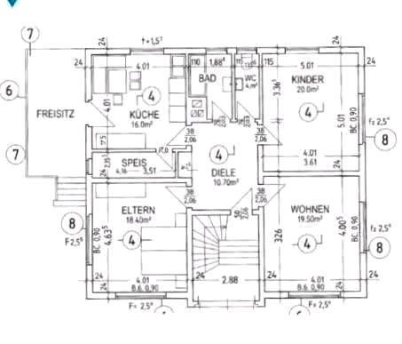 Hochparterre Rimbach - 3 Zimmer, 100 m&sup2;, 990&euro; | Angebot:26506881