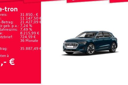 Audi e-tron 83.583 km 31.850 &euro; Frankfurt am Main 60314