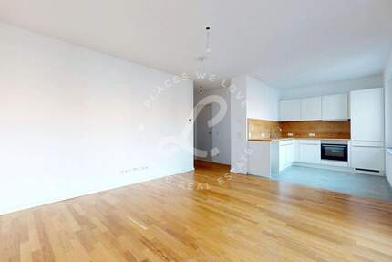 Neubau Erstbezug: Geschmackvolle 1-Zimmer-Wohnung mit Einbauküche & großzügigem Balkon 1 zimmer