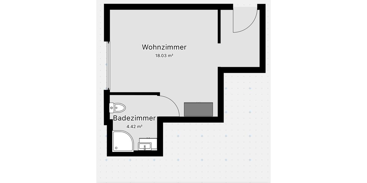 Erdgeschoßwohnung Mainz Ebersheim - 1 Zimmer, 25 m&sup2;, 630&euro; | Angebot:26479383