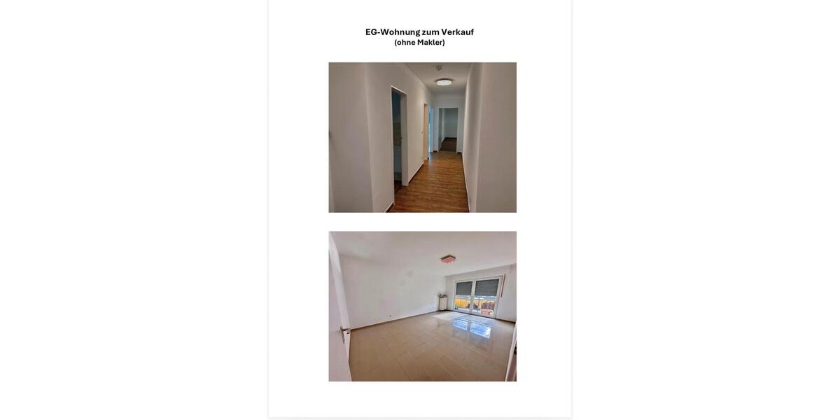Erdgeschoßwohnung Rüsselsheim am Main - 2 Zimmer, 57 m&sup2;, 190.000&euro; | Angebot:26621046