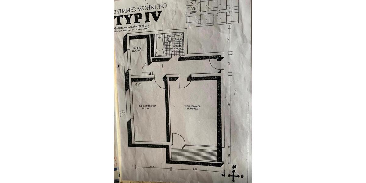 Etagenwohnung Raunheim - 2 Zimmer, 53 m&sup2;, 195.000&euro; | Angebot:26050240