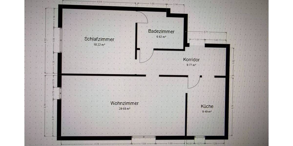Etagenwohnung Frankfurt am Main Fechenheim - 2 Zimmer, 68 m&sup2;, 830&euro; | Angebot:26712412