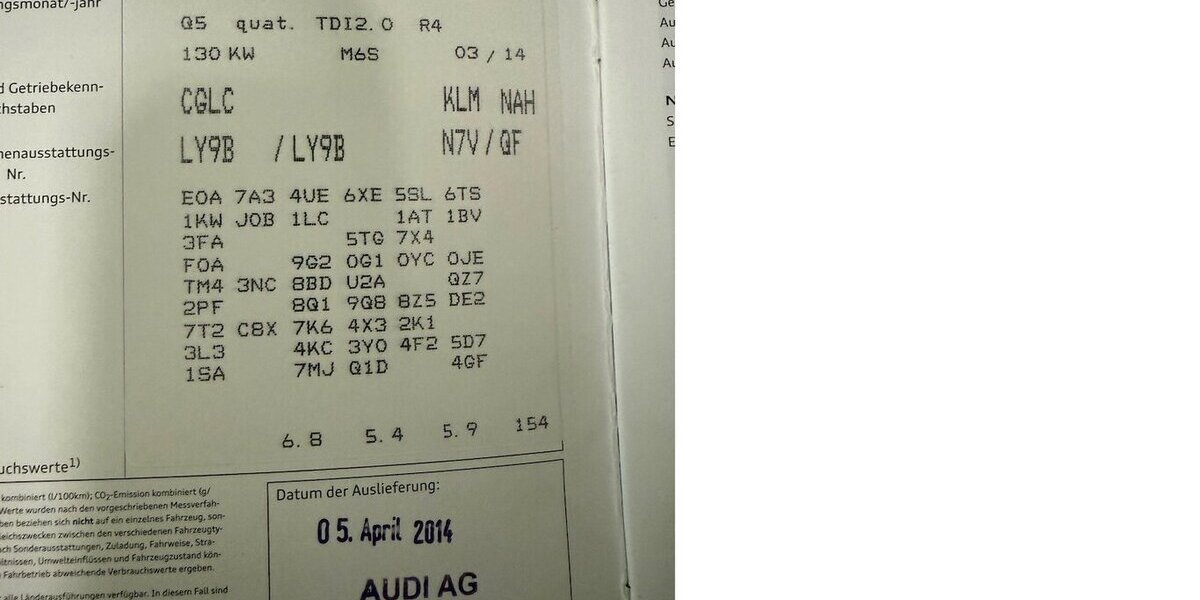 Audi Q5 2.0 TDI 130 kW quattro/S-Line Sport 179.909 km 13.490 &euro; Frankfurt 60386