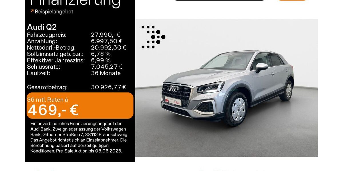 Audi Q2 6.302 km 26.980 &euro; Hofheim 65719